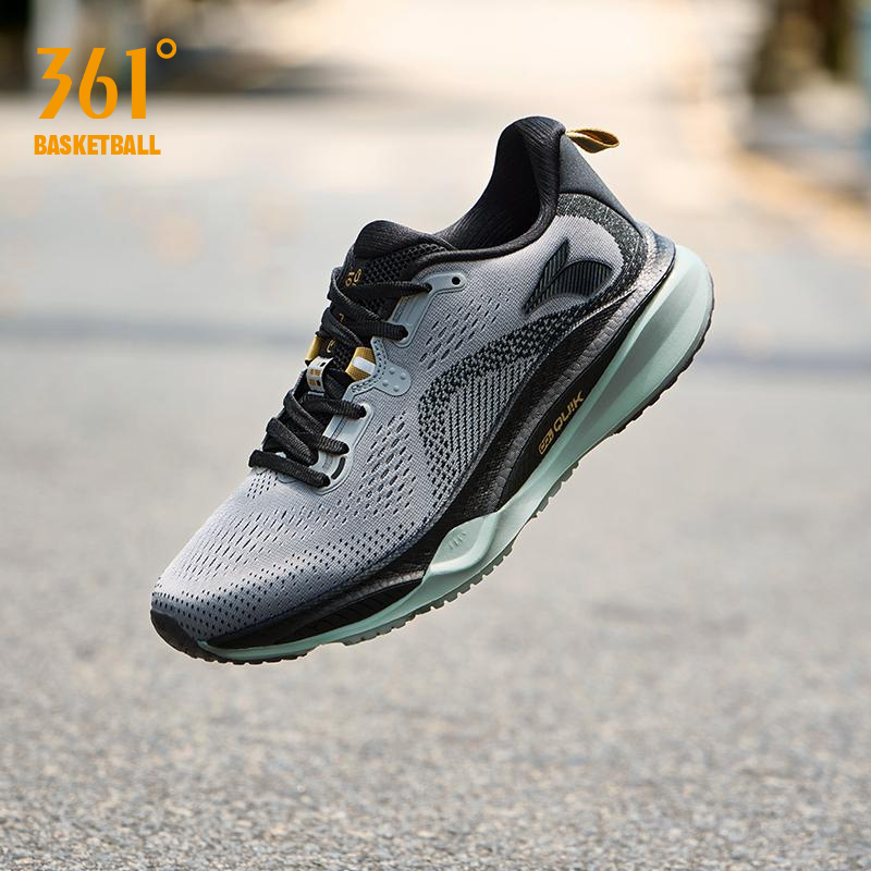 361 Degrees Fierce 4.0 รองเท้าวิ่งตาข่าย รองเท้าจ็อกกิ้งดูดซับแรงกระแทก รองเท้ากีฬากันน้ำ สำหรับผู้ช