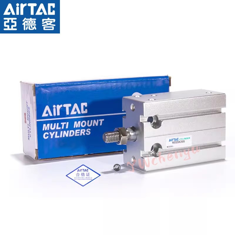 AIRTAC MDกระบอกสูบแบบติดตั้งอิสระMD6 MD10 MD16 MD20 MD25X5S 10S 15S 20S 25S 40S 30S