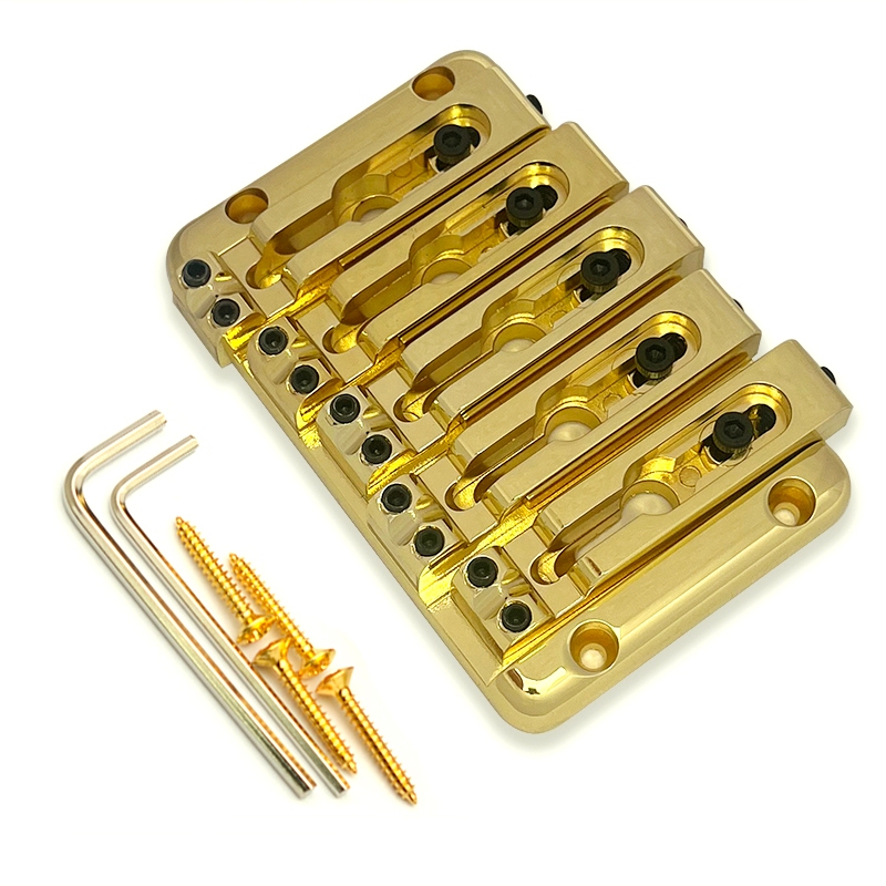 แยกอาน 5 String Bass Bridge 92.5x60MM String String Body ผ่าน String Spacing 15 มม.เบสสะพานคงที่