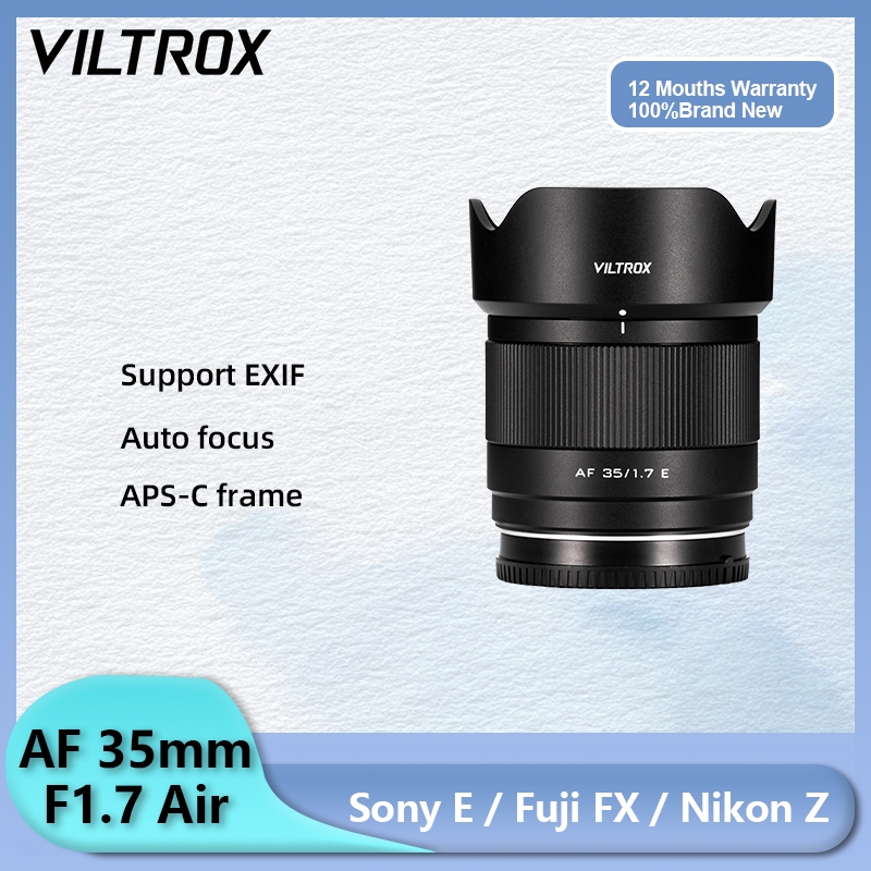Viltrox 35mm F1.7 25mm F1.7 Air APS-C Auto Focus เลนส์กล้องรูรับแสงขนาดใหญ่ภาพสําหรับ Sony E Mount F