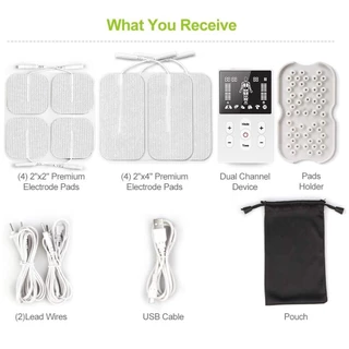 INSMART TENSเครื่องกระตุ้นกล้ามเนื้อไฟฟ้า กายภาพบําบัดแบบชาร์จไฟได้ โหมดบรรเทาอาการปวดกล้ามเนื้อ