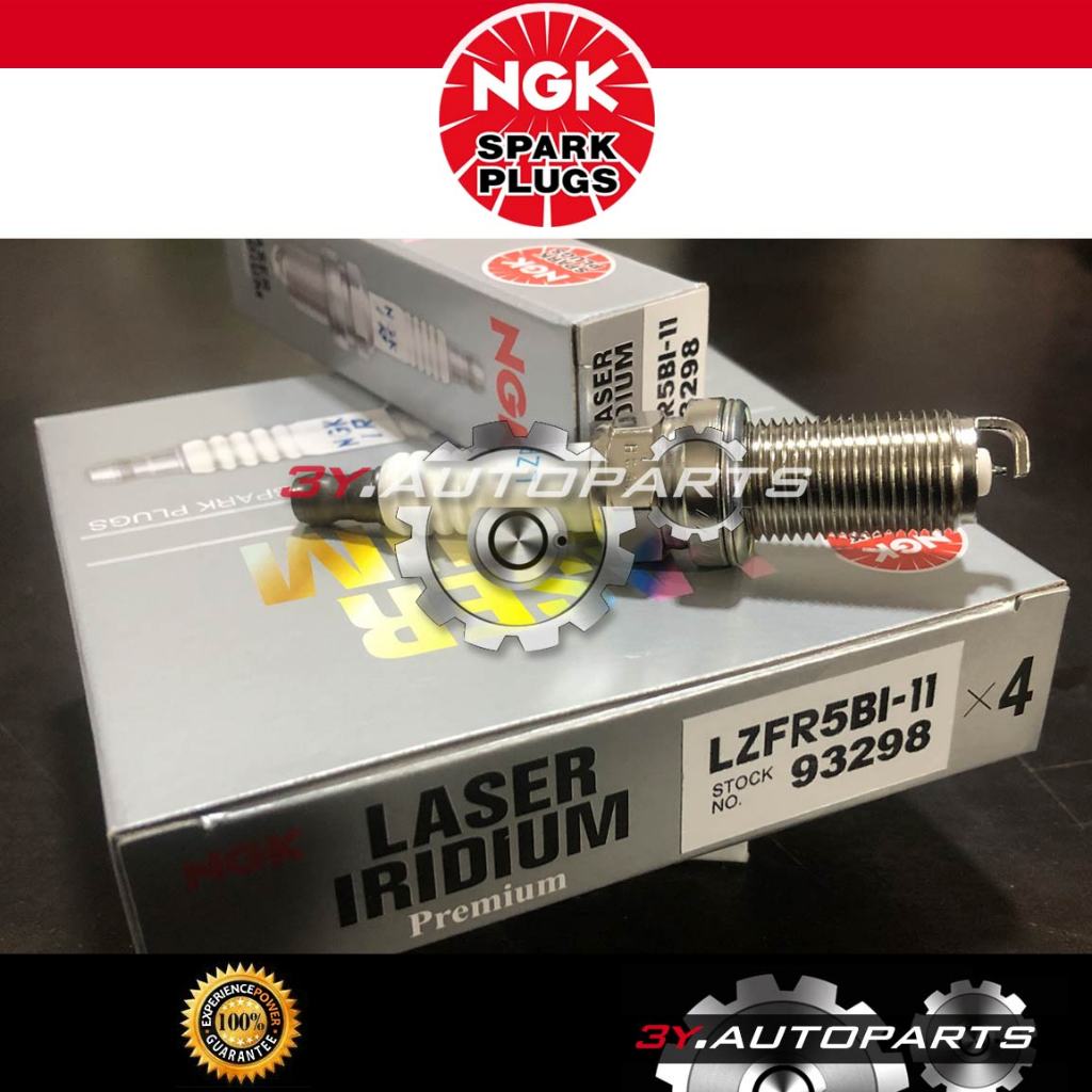 ของแท้ใหม่ LZFR5BI-11 (@4 ชิ้น) Original NGK Laser Iridium สําหรับ Mitsubishi Attrage/Mirage 1.2 โดย