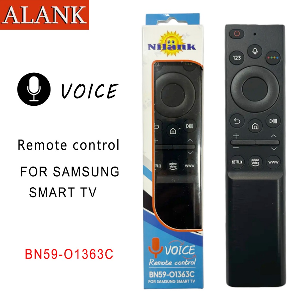 ALANK เหมาะสําหรับ Samsung Voice LCD TV รีโมทคอนโทรล BN59-01363C Bn59-01330c BN68-12109A BN59-01259B
