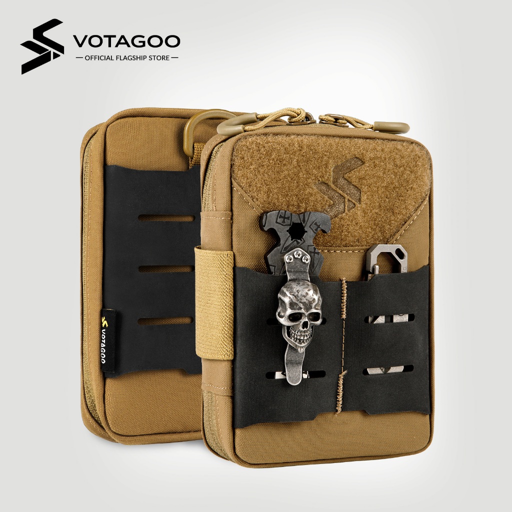 VOTAGOO EDC กระเป๋าเครื่องมือกระเป๋า Organizer Molle กระเป๋าเครื่องมือสําหรับชาย,ไนลอนขนาดกะทัดรัดสําหรับ Multitools
