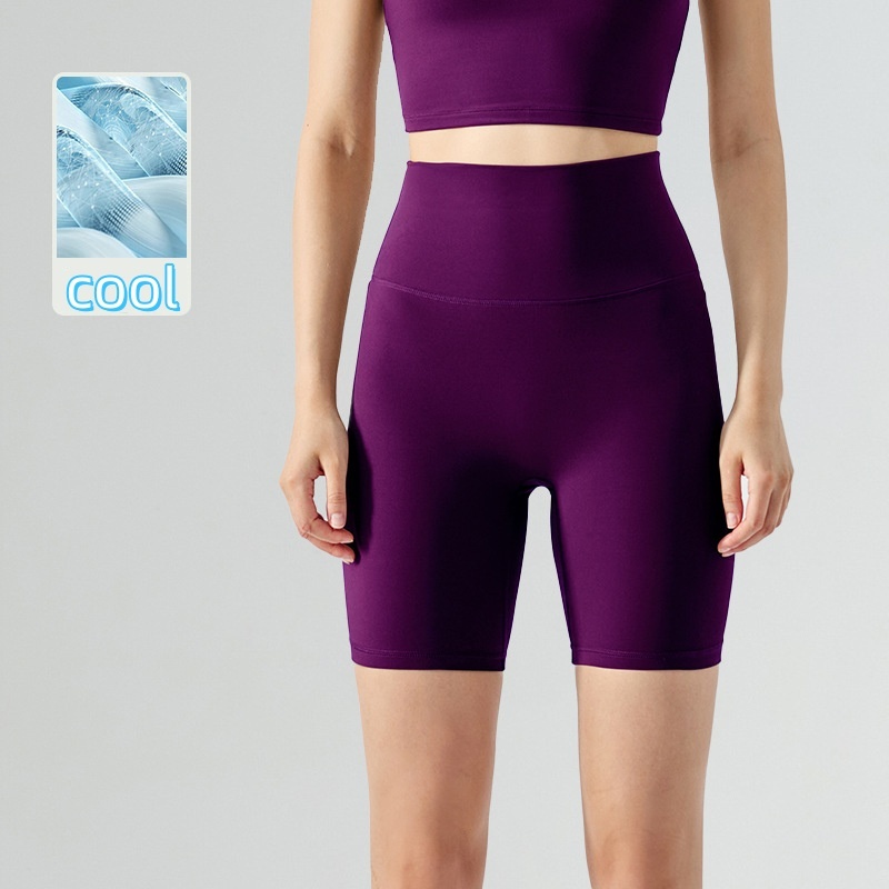 L.CIRCLENo Front Seam Naked Feeling Yoga Gym Workout Short Pants