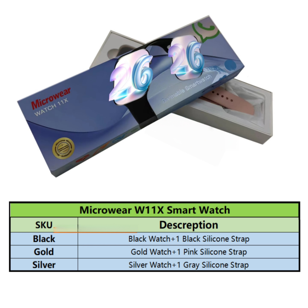 Microwear W11 W11X สมาร์ทนาฬิกา 46 มม.ขนาด IWO Serie S 11 นาฬิกา 11X Series11 Smartwatch สําหรับผู้ช