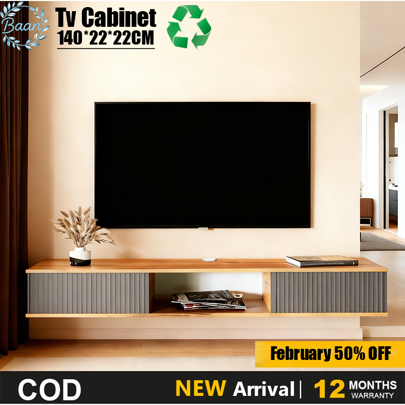 ชั้นวางของตู้วางทีวีกลวงติดผนังพร้อมที่เก็บของด้านข้าง ทีวีตู้ติดผนังเฟอร์นิเจอร์ที่เป็นมิตรต่อสิ่งแวดล้อม ดีไซน์โรงแรม ตู้