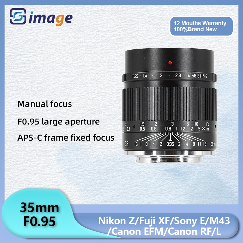 SG Image 35mm F0.95 รูรับแสงขนาดใหญ่เลนส์ Prime คู่มือสําหรับ Sony E Nikon Z Canon EOS R RF Sigma Pa