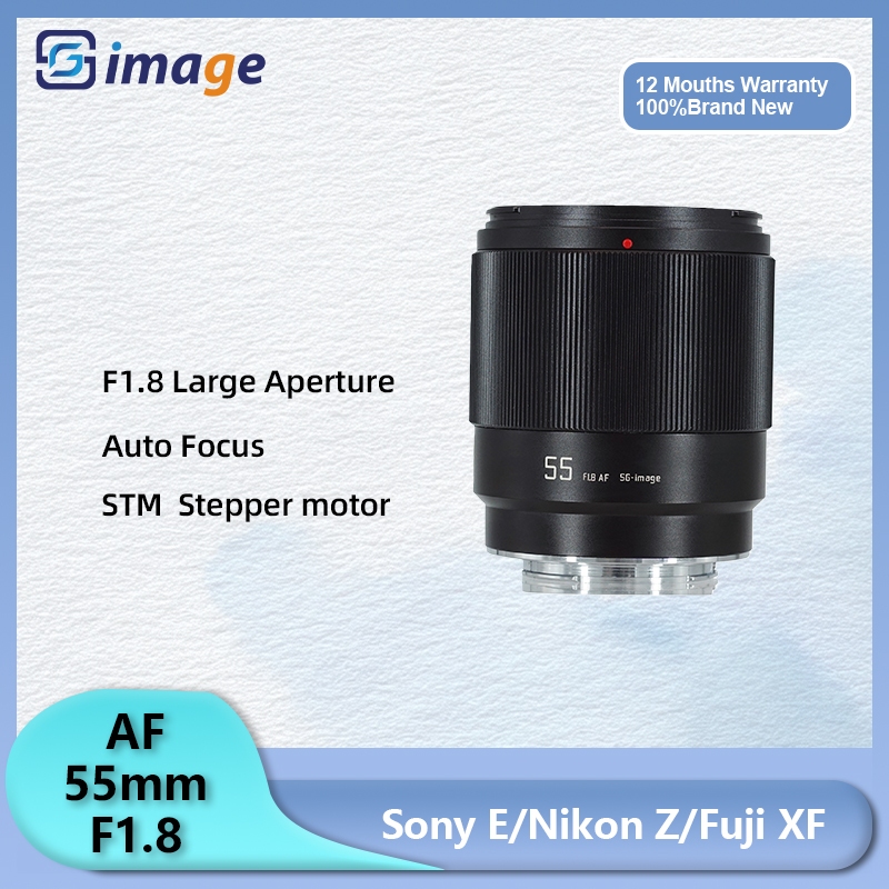 SG Image 55mm F1.8 Full Frame AF Auto Focus Portrait Mirrorless กล้องเลนส์สําหรับ Nikon Z Z Z50 Z30 