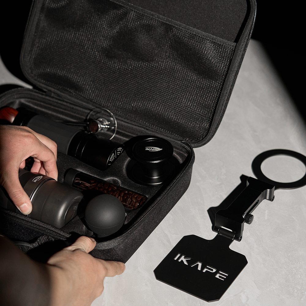 IKAPE KAPO เครื่องชงกาแฟแบบพกพาขาตั้งพับได้/อุปกรณ์เสริมกระเป๋าหิ้ว ชุดเครื่องมือเดินทาง - รูปที่ 4