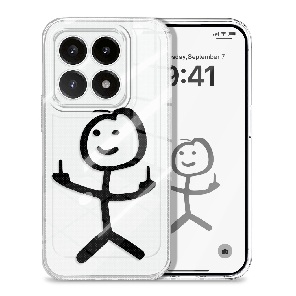 เคสโทรศัพท์สําหรับ Xiaomi 15T 14T Pro Poco F7 X7 M7 X6 M6 Ultra 4G 5G Simple Line รูป TPU โปร่งใสนุ่