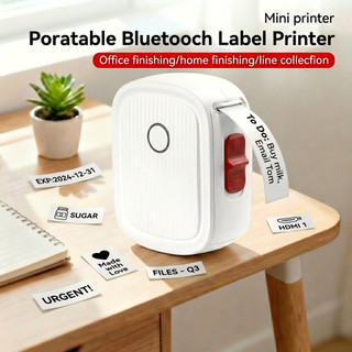 ATP Portable thermal label printer, Bluetooth printer, home storage/school name sticker label production