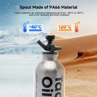 Springhill 500ML ขวดน้ํามันยุทธวิธีแบบพกพา - ขวดเชื้อเพลิงกลางแจ้งสําหรับตั้งแคมป์ภาชนะเก็บเชื้อเพลิงฉุกเฉิน