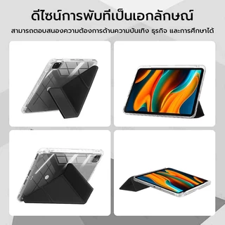OSGEERเคส iPad Air 8/7 M4/M3 11นิ้ว 16 โหมดพับ เคส iPad Air 8 M4 11นิ้ว เปิด/ปิดหน้าจออัตโนมัติ, สําหรับ iPad Air 11, Pro 11th Gen และหลายรุ่น เคสไอแพด เคส iPad (รุ่นที่ 11)