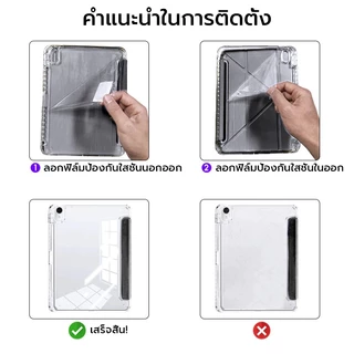 OSGEERเคส iPad Air 8/7 M4/M3 11นิ้ว 16 โหมดพับ เคส iPad Air 8 M4 11นิ้ว เปิด/ปิดหน้าจออัตโนมัติ, สําหรับ iPad Air 11, Pro 11th Gen และหลายรุ่น เคสไอแพด เคส iPad (รุ่นที่ 11)
