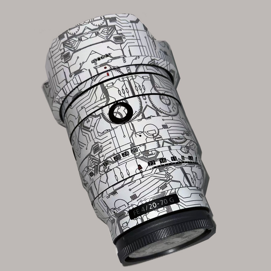 สติกเกอร์ที่กําหนดเองสําหรับ Sony FE 20-70 F4 G เลนส์กล้อง Decal ผิวไวนิลห่อป้องกันฟิล์ม Coat 20-70 