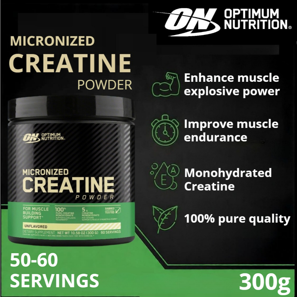 Optimum Nutrition Micronized Creatine Powder 60 เสิร์ฟ[300G]