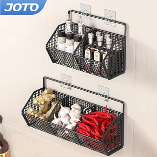 JOTO ชั้นวางของในครัว ห้องน้ำ ห้องครัว ชั้นอเนกประสงค์ไม่ต้องเจาะกำแพง ทนทานแข็งแรงไม่หลุดง่าย