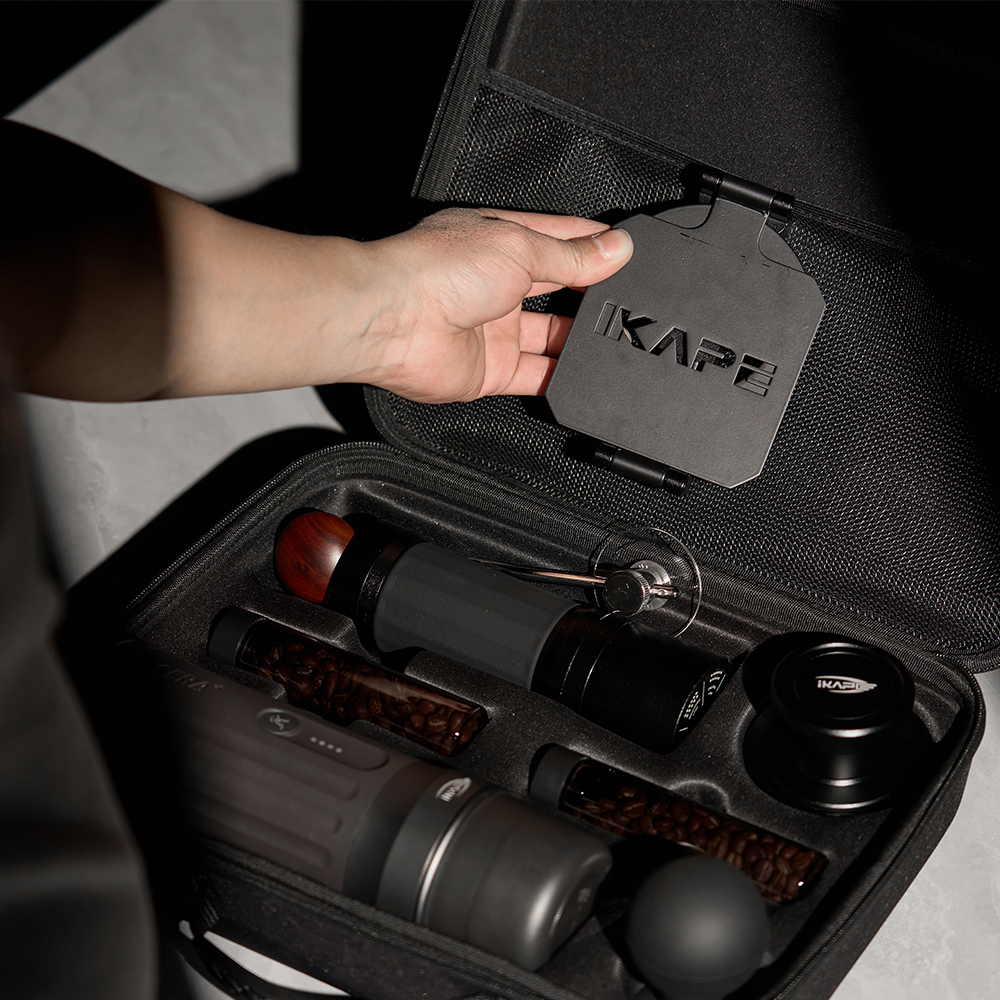 IKAPE KAPO เครื่องชงกาแฟแบบพกพาขาตั้งพับได้/อุปกรณ์เสริมกระเป๋าหิ้ว ชุดเครื่องมือเดินทาง - รูปที่ 2