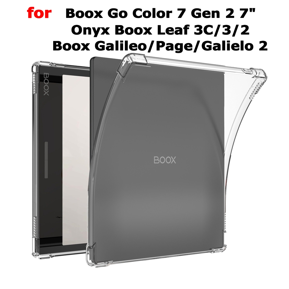 สําหรับ Onyx Boox Leaf 3C Leaf 3 Galileo 2 Boox หน้า Boox Go สี 7 Gen 2 7 "eBook โปร่งใส TPU ซิลิโคน