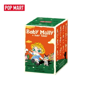 POP MART Baby Molly & Baby Tabby Series Figures Blind Box Action Toys Figure Birthday Gift Kid Toy