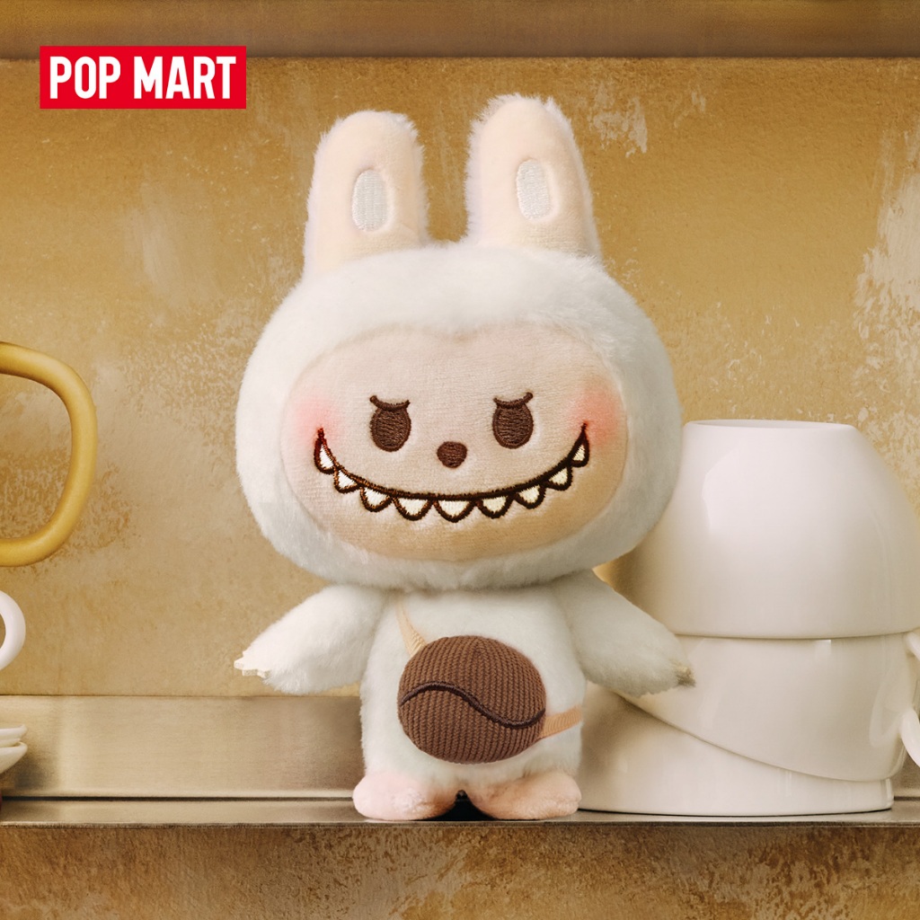 POP MART POP BEAN Coffee Factory Series-Plush Pendant Blind Box Action Toys Figure Birthday Gift Kid Toy
