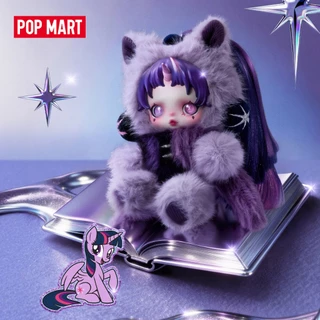 POP MART θ SKULLPANDA x My Little Pony Series Plush Doll Pendant Blind Box Action Toys Figure Birthday Gift Kid Toy