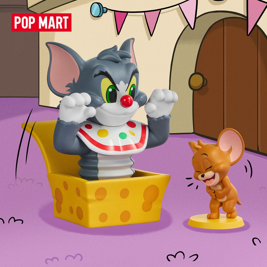 POP MART Tom and Jerry: Funfair Series Figures Blind Box Action Toys Figure Birthday Gift Kid Toy