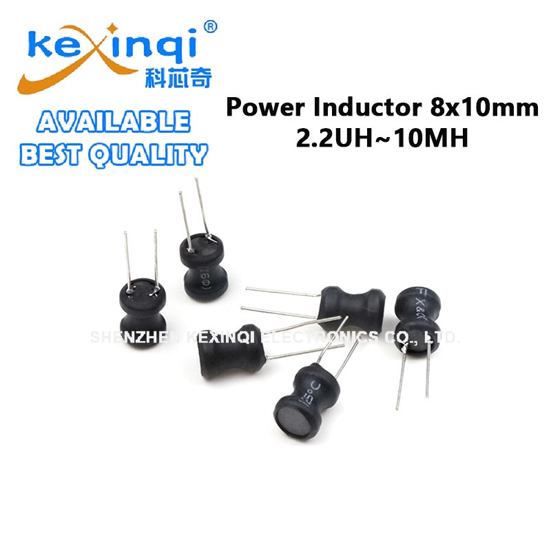 (10 ชิ้น) 8x10 มม.DIP Power Inductor 2.2UH 4.7UH 10UH 22UH 47UH 68UH 100UH 470UH 680UH 1MH 1.2MH 3.3