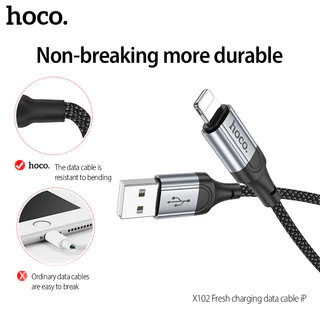 hoco.C106 PD10.5W หัวชาร์จ + X102 2.4A สายชาร์จเร็ว รองรับการชาร์จเร็วสำหรับพอร์ตUSB 1 ปี