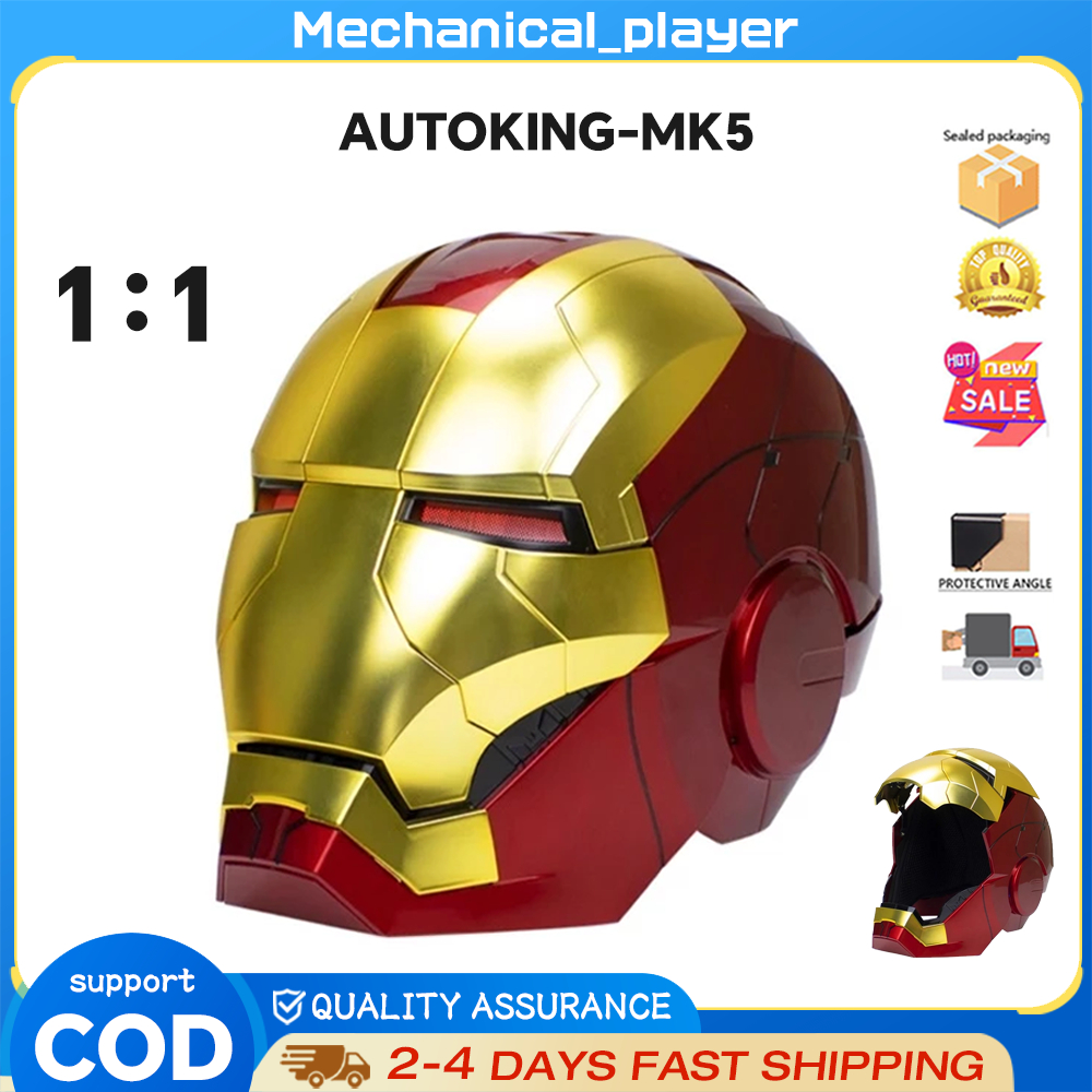 AUTOking MK5 1:1 IRON MAN mark MK5 WEARABLE HELMET WITH REMOTE & VOICE CONTROL SYSTEM MK5 1:1