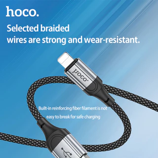 hoco.C106 PD10.5W หัวชาร์จ + X102 2.4A สายชาร์จเร็ว รองรับการชาร์จเร็วสำหรับพอร์ตUSB 1 ปี