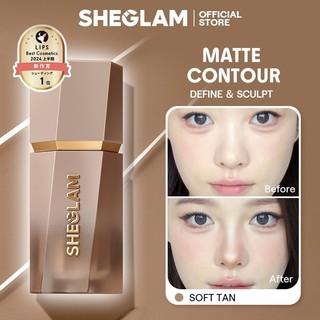 SHEGLAM Sun Sculpt Liquid Contour and Highlighter- Gel Cream Matte Contour Non-Greasy Long Lasting Highly Pigmented Natural Contour Contouring Weightless Bronzer