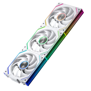 Jungle Leopard Interstellar V2 SE พัดลม CPU ARGB ไร้สาย Splicing 120 มม.ปริซึม Lian li รุ่นเดียวกัน Infinite Mirror Building Block Splicing พัดลม PC 5V 3PIN Mobo แสง Sync 4PIN PWM
