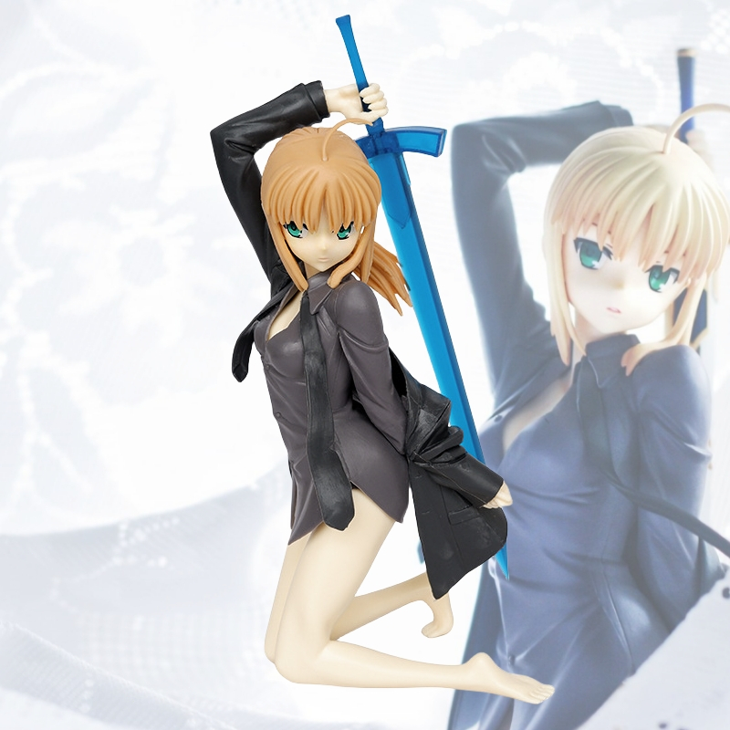 อะนิเมะ Fate/stay night รูป Saber Altria Pendragon PVC ตุ๊กตามังงะภาพเคลื่อนไหวของเล่นเครื่องประดับคอลเลกชัน