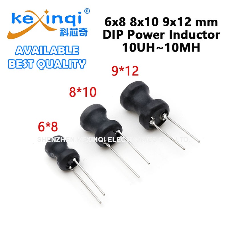 (5 ชิ้น) DIP Power Inductor 6x8 8x10 9x12 มม. 10UH 22UH 33UH 47UH 68UH 100UH 150UH 220UH 330UH 470UH