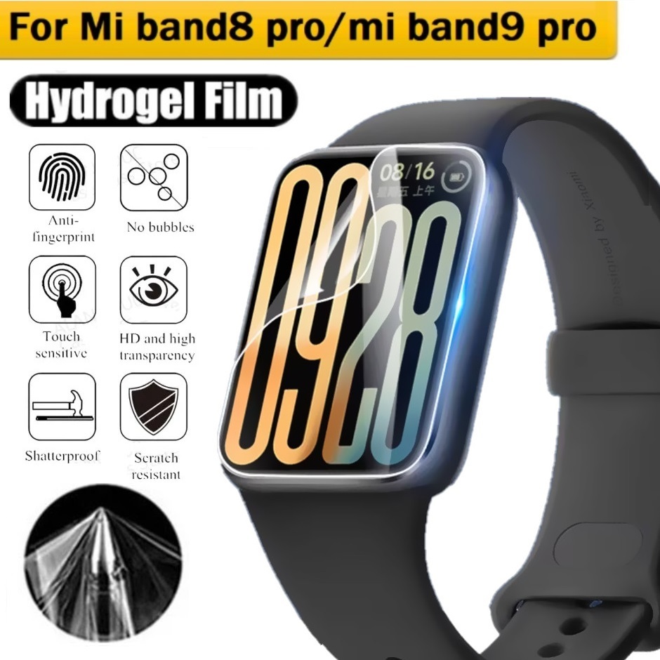 ฟิล์มไฮโดรเจลสําหรับ mi band 8 pro ป้องกันหน้าจอป้องกัน mi band 9 pro ป้องกันหน้าจอ HD Clear Redmi น