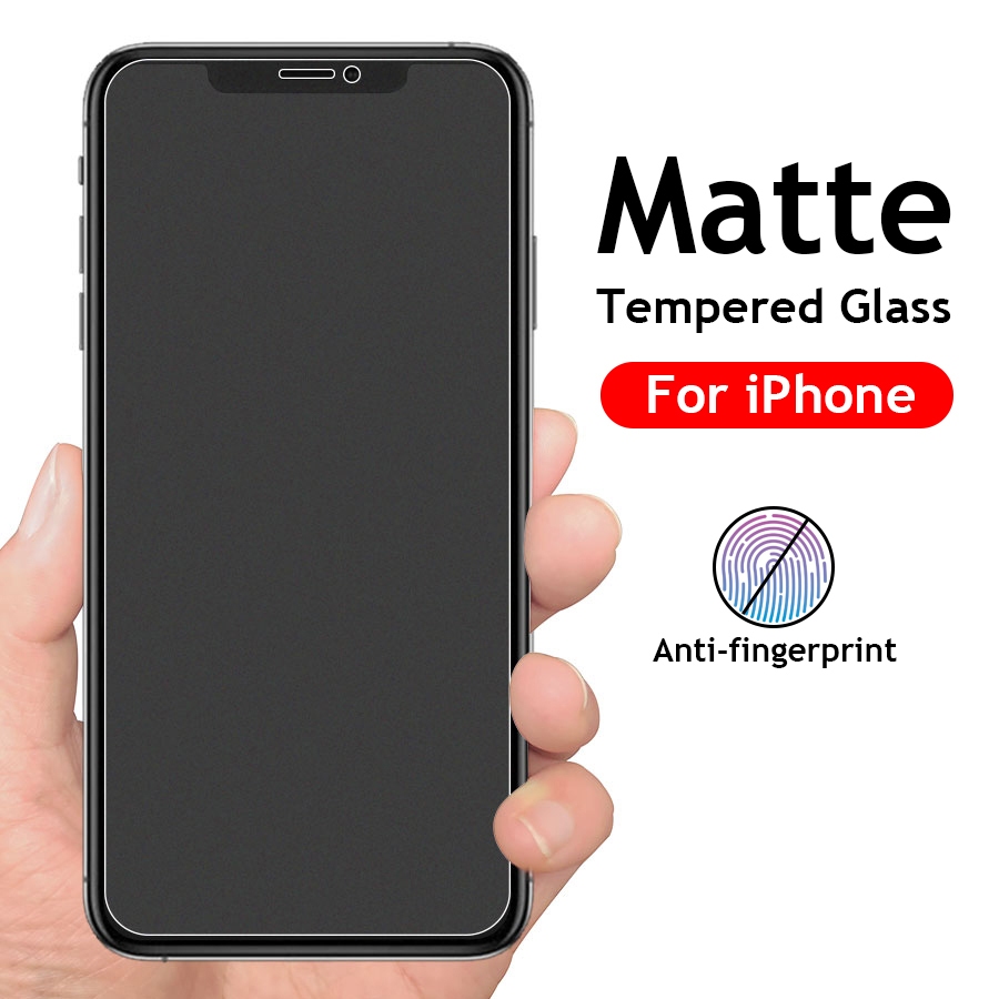 ฟิล์มกระจกแบบด้าน เหมาะสำหรับการเล่นเกมส์ รองรับ สำหรับ iPhone 11 12 13 14 15 16 17 Pro Max Air X XS XR 6 6S 7 8 Plus