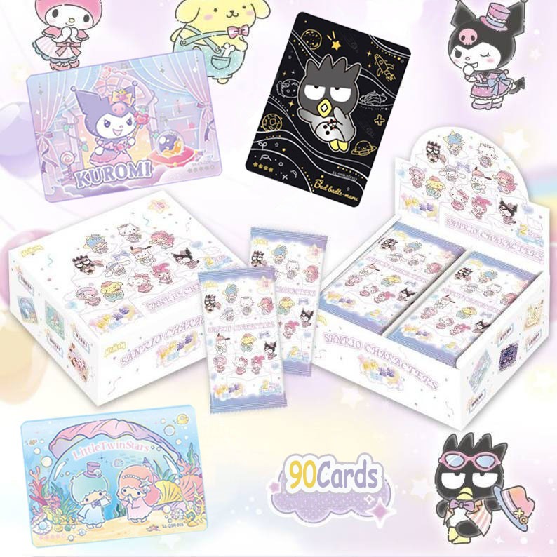90 การ์ด Sanrio Kaman ใบ Kuromi & Pompompurin การ์ดแรร์ JR/QSR/SLR ของสะสม อนิเมะ ของขวัญ