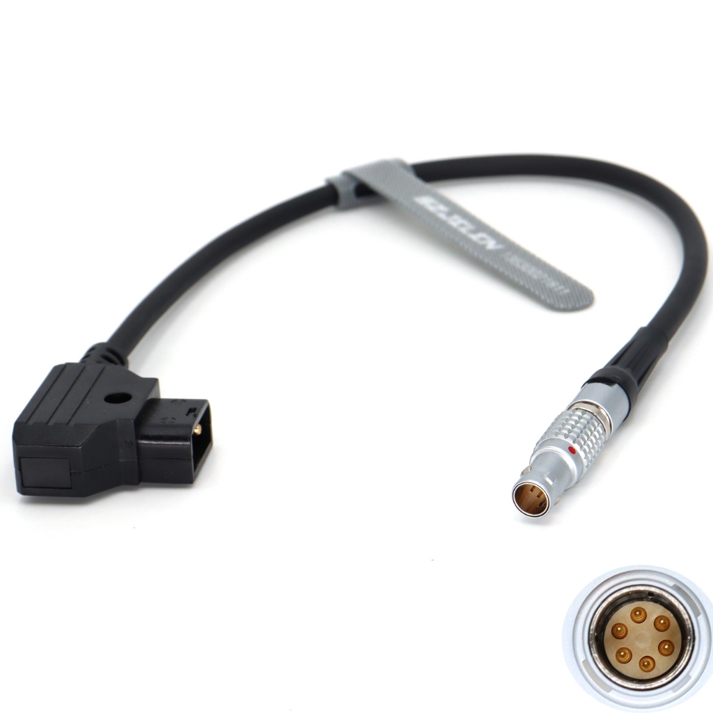 สายไฟ DTAP ถึง FGG 0B 6Pin ปลั๊กสําหรับ DJI Focus Motor, DJI Ronin RS2 RS3PRO ฐานจ่ายไฟ