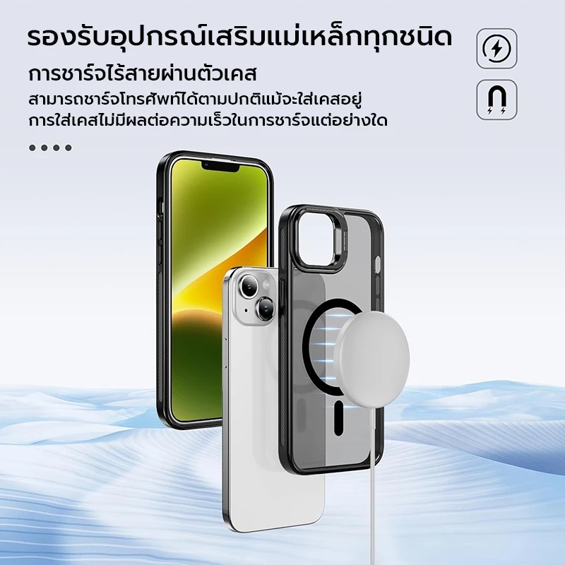 OSGEER สําหรับ iPhone 18 17 16 15 14 13 12 11 Pro Max Case พร้อมขาตั้งกรอบ [ตัวป้องกันเลนส์กล้อง ] [ไม่เหลือง] [ป้องกันการตก][กันกระแทกและแม่เหล็ก] thumbnail 6