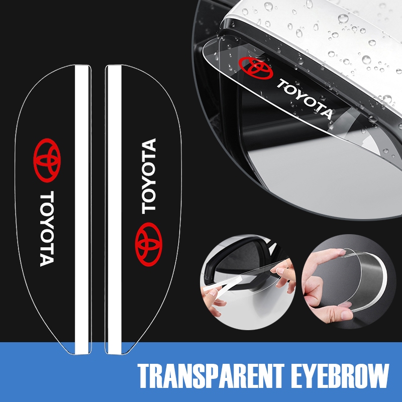 ที่บังแดดกระจกมองข้าง 2 ชิ้น สำหรับโตโยต้า วีออส อัลติส ฟอร์จูนเนอร์ แครี่โบ โครส ซีเอชอาร์ เยาริส รุ่นเรนโบว์