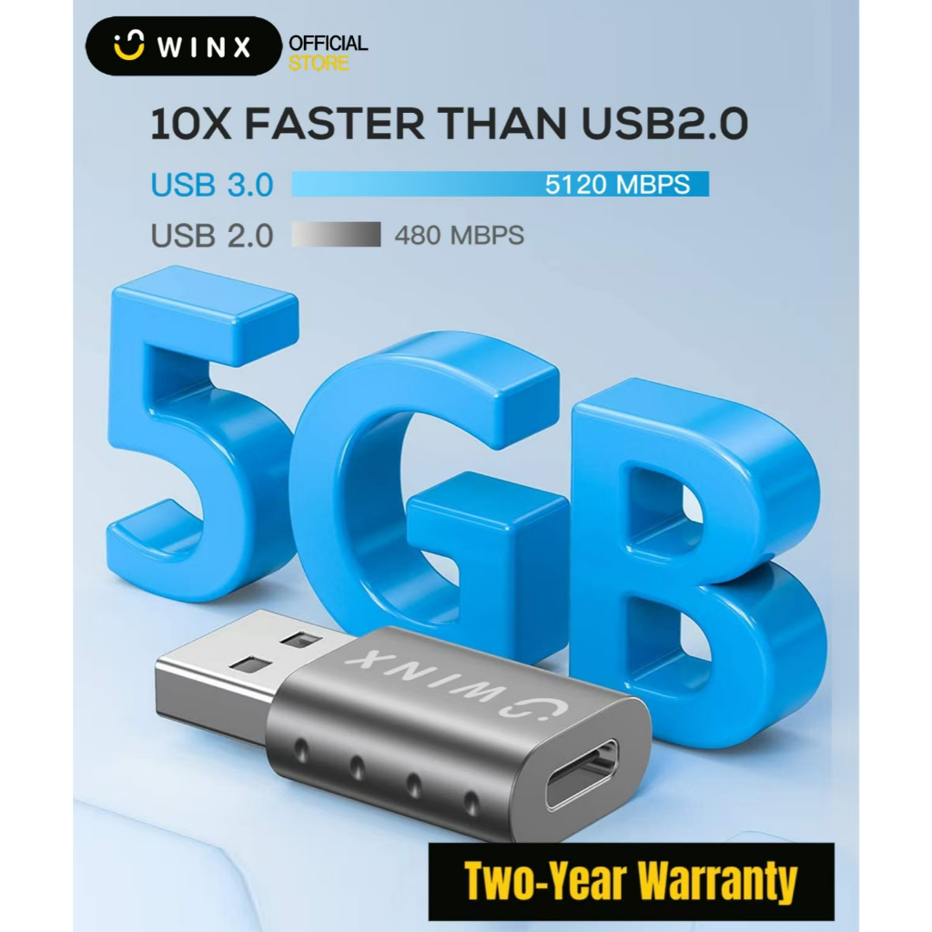 WINX Type-C และ USB Adapter Combo OTG Adapter สําหรับ SAMSUNG S22 iPad Pro 2018/2020 SAMSUNG Note 10, S20 รับประกัน 2 ปี