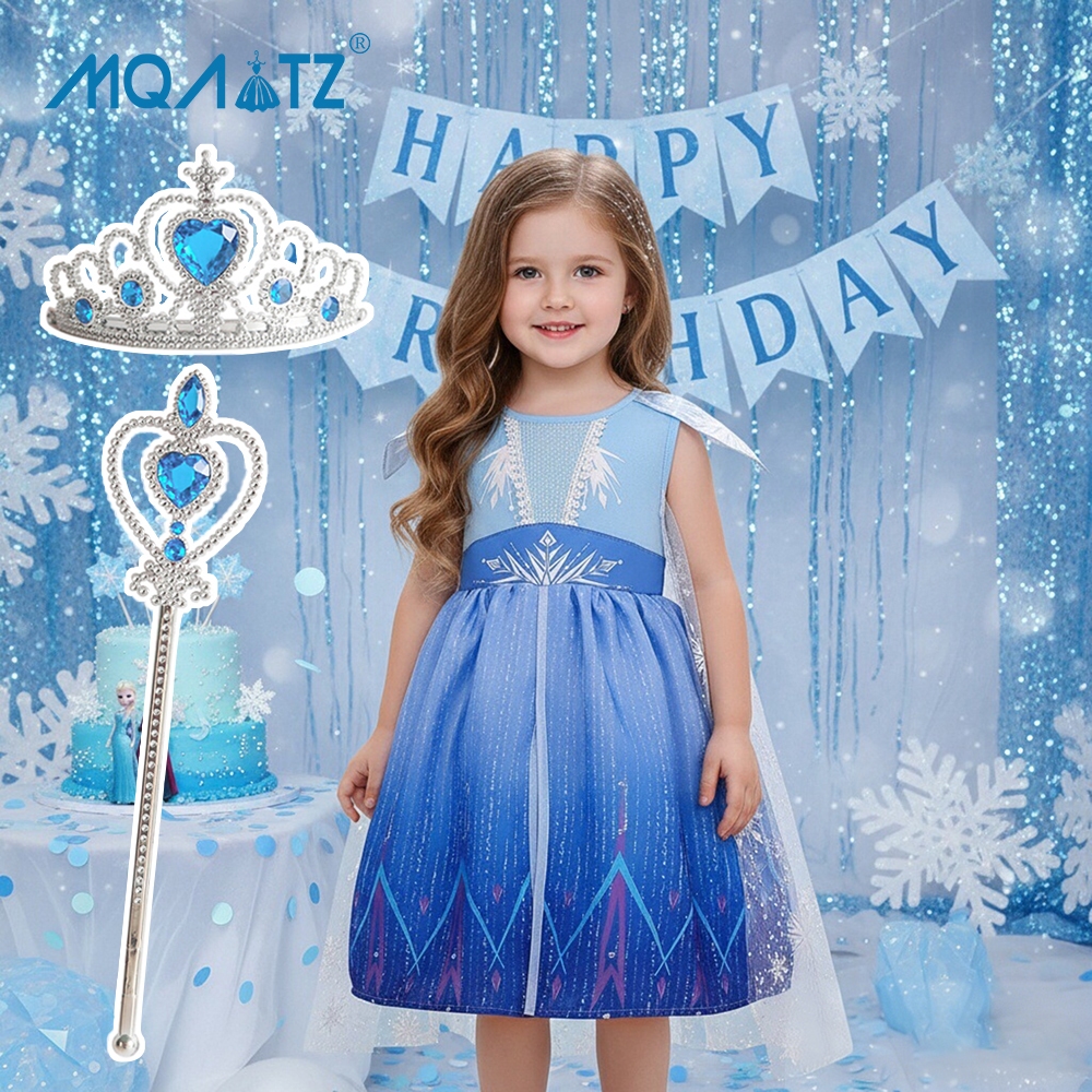Mqatz ชุดเดรสคอสเพลย์ สําหรับเด็กผู้หญิง อายุ 0-3 ปี BX1730