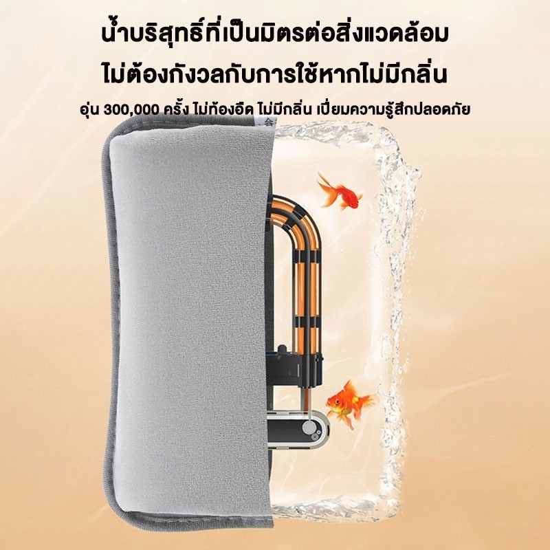 กระเป๋าน้ำร้อนไฟฟ้า ชาร์จได้ ผ้ากำมะหยี่ คลายหนาว แก้ปวด - รูปที่ 4