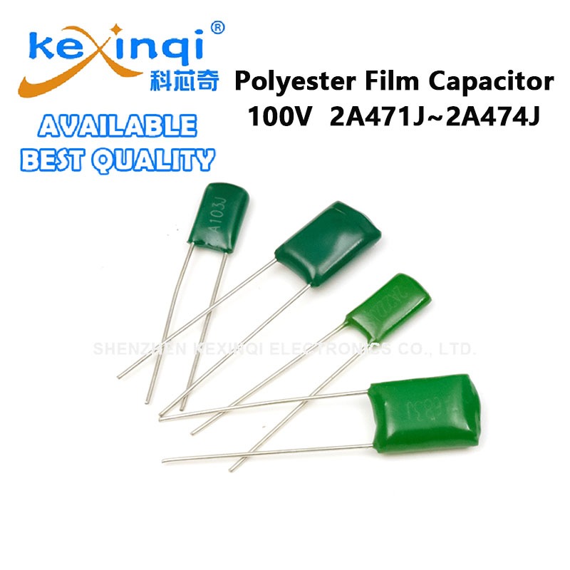 (10 ชิ้น) 100V 1nF โพลีเอสเตอร์ฟิล์มตัวเก็บประจุ 102 222 472 103 223 333 473 104 3.3nF 4.7nF 10nF 22nF 47nF 100nF 470nF