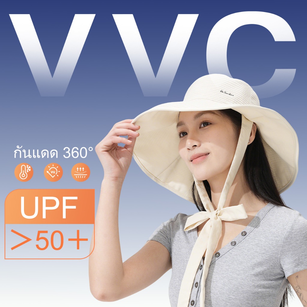 VVC หมวกกันแดด รุ่น 2026 - หมวกฟิชเชอร์แมน 2 ด้านสวมได้ ปีกกว้าง UPF50+ พับได้ ใส่เที่ยว แฟชั่นครบจบในใบเดียว