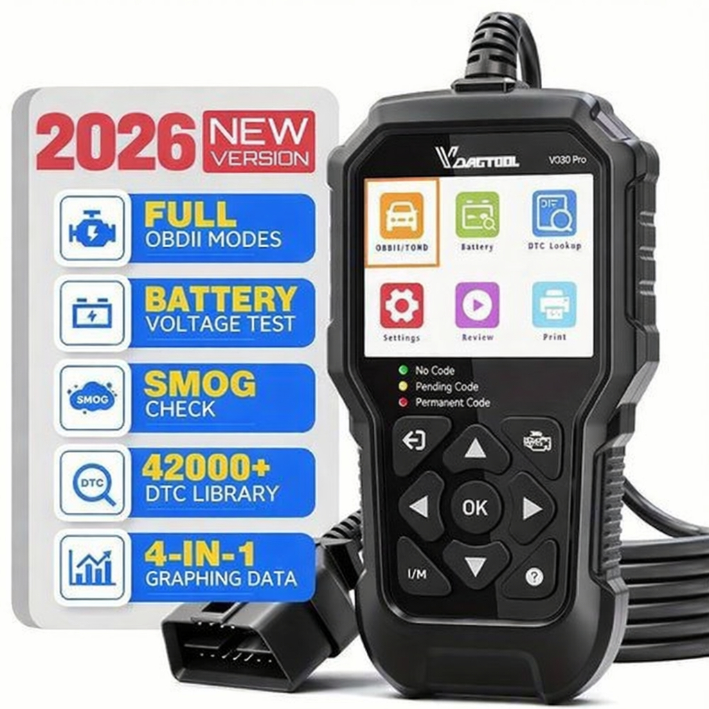 VDIAGTOOL VD30 PRO Code Reader OBD2 Scanner Check Engine Lifetime Free Update I/M Readiness