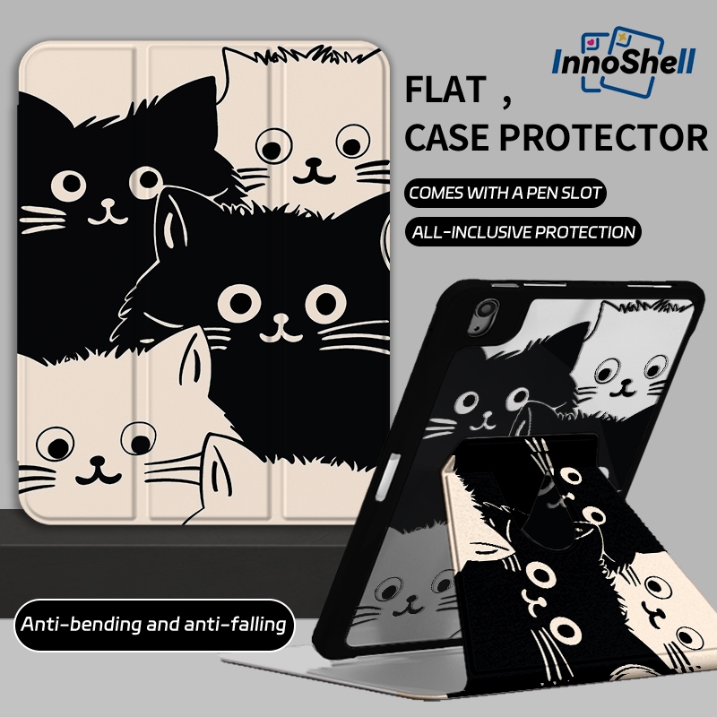 360°เคสไอแพด for 10.2 Gen7 Gen8 Gen9 เคสไอแพด 10.9/11 iPad Air6 Pro11 เคสไอแพด Gen10 Gen11 Air7 m3