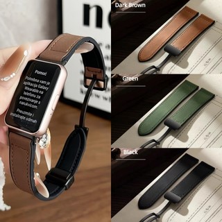 สายรัดสําหรับ Samsung Galaxy Fit 3 สายรัดข้อมือหนังแม่เหล็กกีฬากันน้ํา